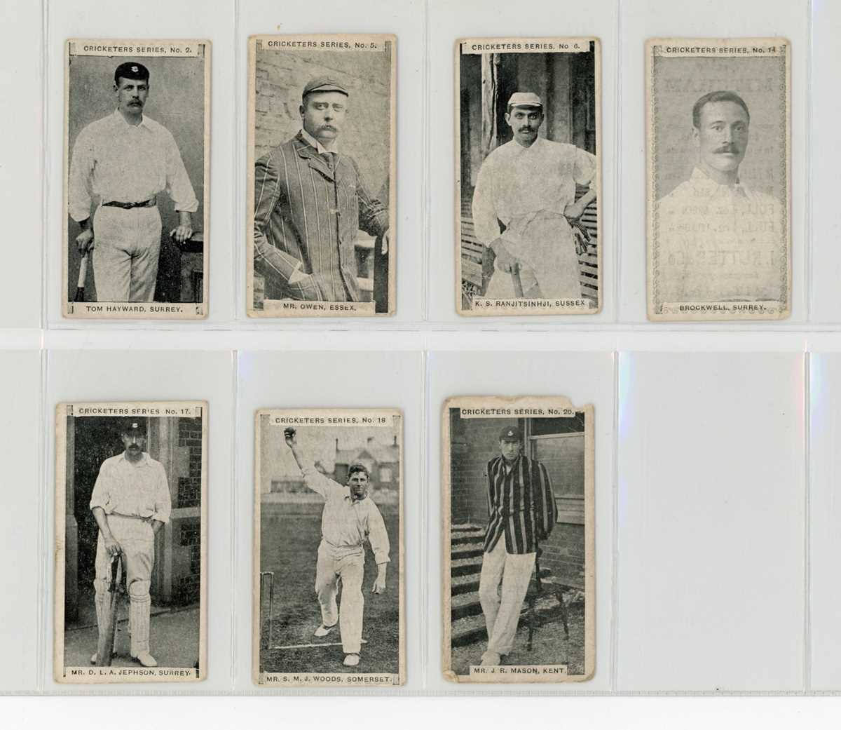 An album of cigarette and trade cards of sport interest, including 7 Rutter & Co ‘Cricketers - Image 2 of 8