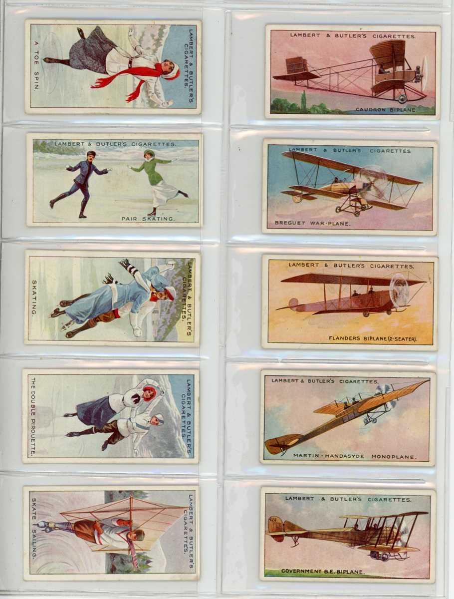A collection of Lambert & Butler cigarette cards in two albums, including a set of 25 ‘Aviation’, - Image 8 of 8