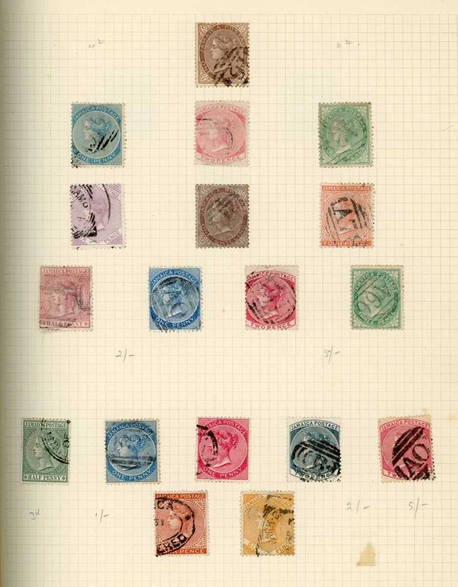 World stamps in three albums with British Commonwealth Australia, Jamaica plus loose on cards, - Image 4 of 7