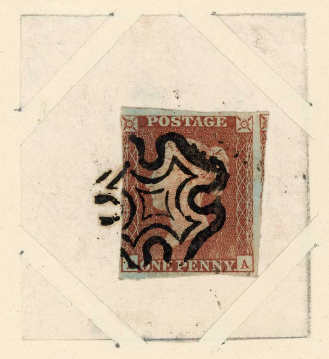 Stamps and postal history in six albums with Great Britain 1840 1d black (3 margins and creased) pre - Image 2 of 14