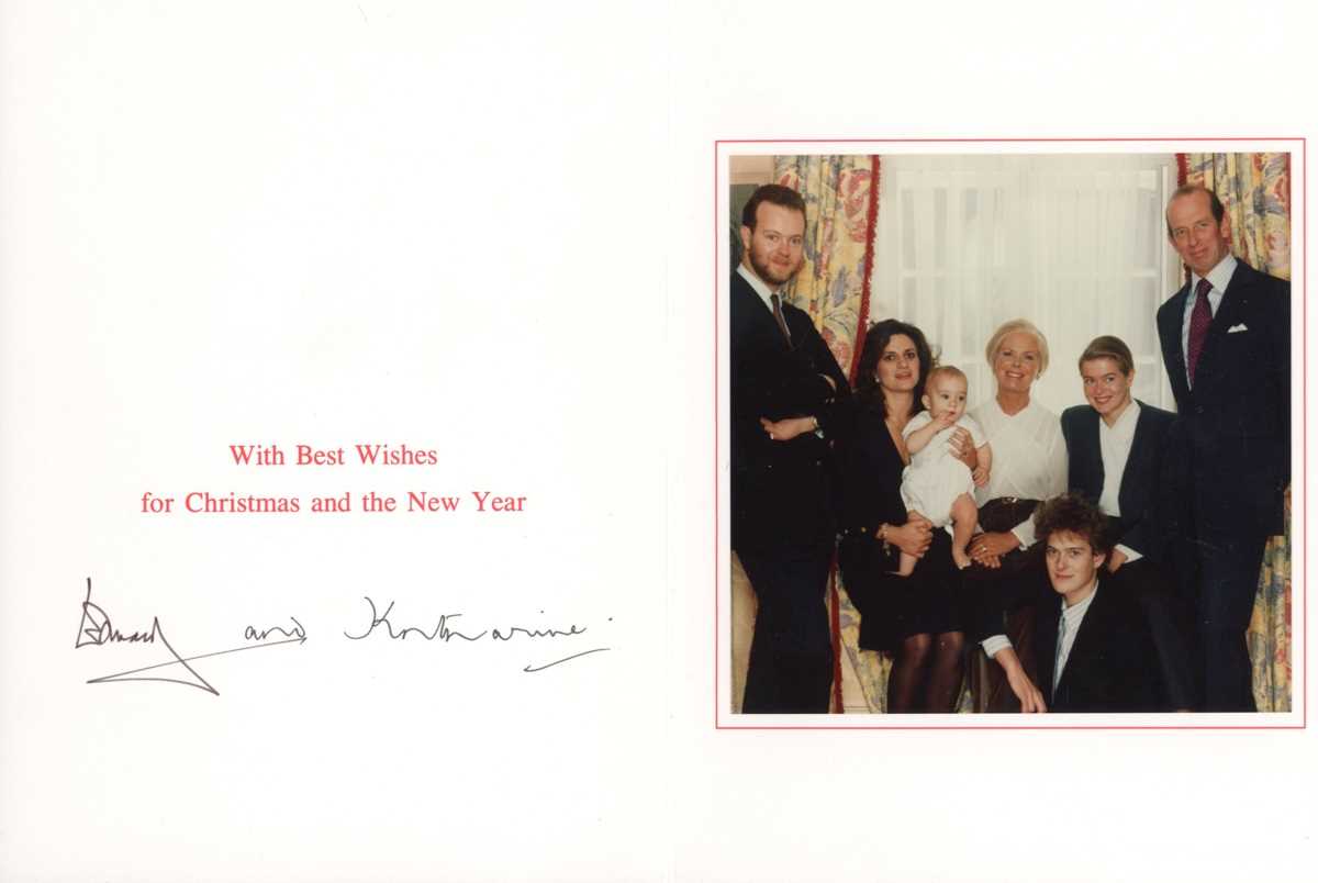 ROYALTY. An Autographed Editions HRH Prince Michael of Kent signed First Day Cover, a Christmas card