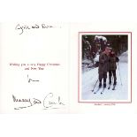 AUTOGRAPH, ROYALTY. A royal Christmas card signed and inscribed by King Charles III and Camilla,