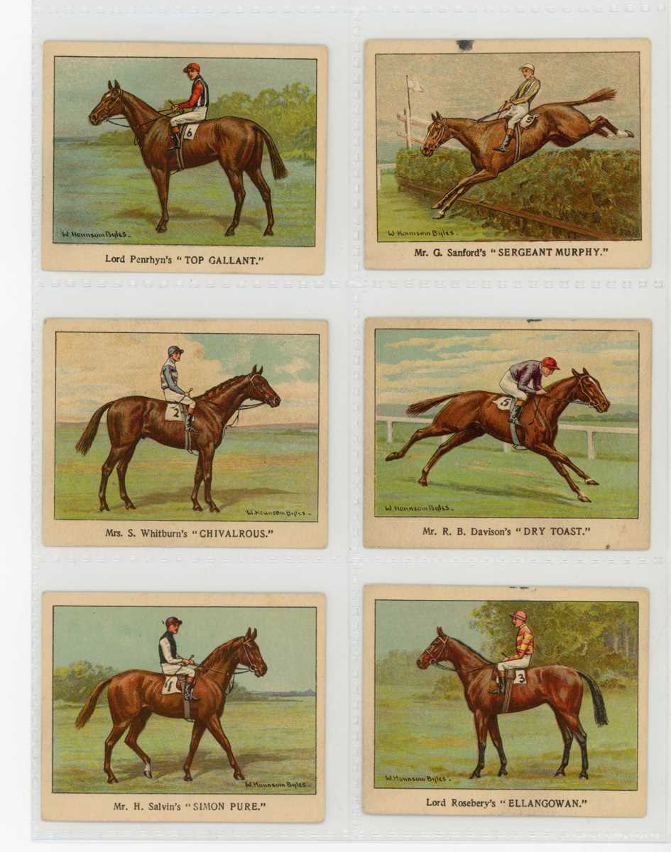 An album of cigarette cards relating to horses and horseracing, including 25 Alexander Boguslavsky - Image 8 of 12