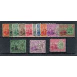 Trinidad and Tobago 1922-28 set ½d to £1 with specimen overprint (SG 2165-2295), (6d short corner