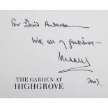 AUTOGRAPH, ROYALTY. A first edition copy of ‘The Garden at Highgrove’ signed and dedicated by King