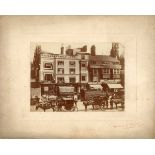 PHOTOGRAPHS. A collection of three brown-toned silver prints of scenes in Clapham, London by Herbert