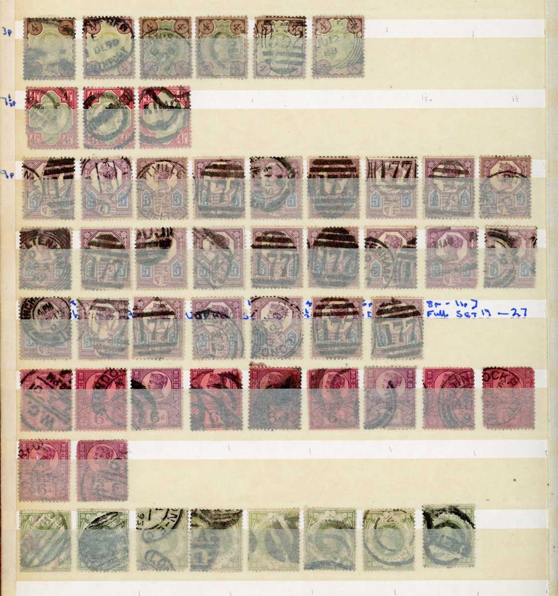 World stamps in two albums and eight stock books - Great Britain from 1840 1d blacks (cut into), - Bild 2 aus 6