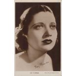 A collection of approximately 135 postcards of actors and actresses, a few autographed, others