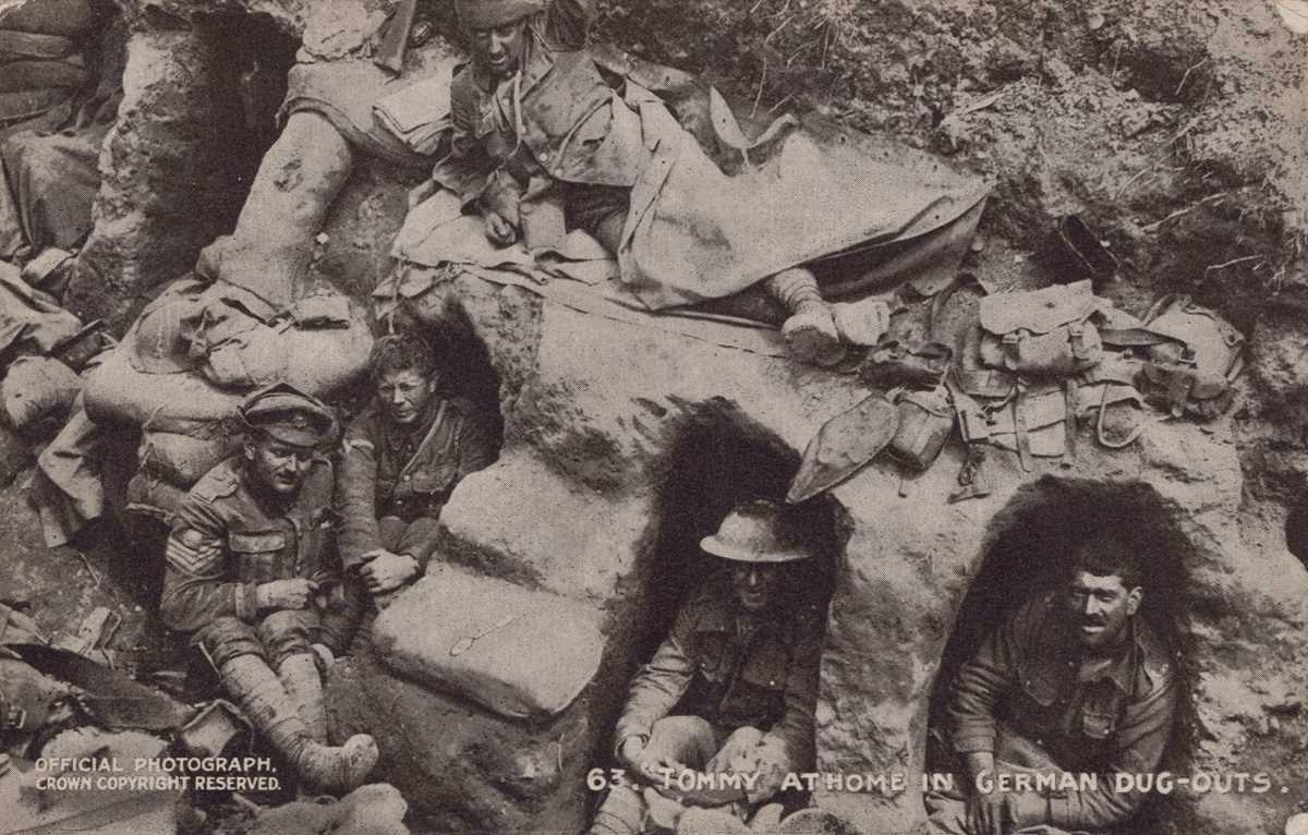 A collection of 31 postcards of the trenches and other scenes in the First World War, including - Image 2 of 10