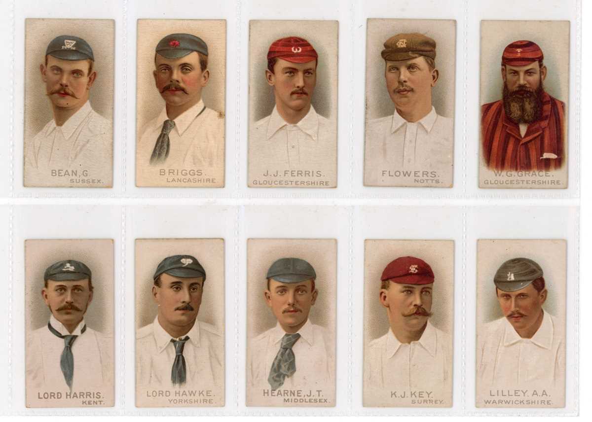 A set of 50 Wills 'Cricketers Series' cigarette cards circa 1901, together with 16 Wills ‘ - Image 12 of 19