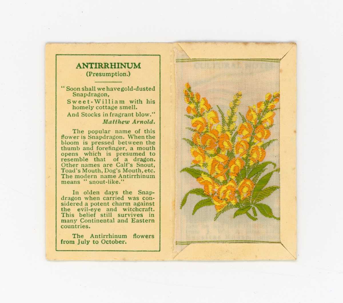 A collection of Wix cigarette cards in three albums, including a set of 60 ‘Kensitas Flowers’ in