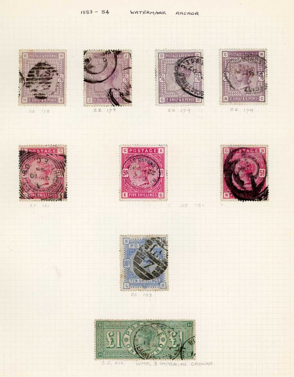 Great Britain stamp collection in albums from pre stamp covers 1840 1d black (7), 2d blue (2), - Image 7 of 11