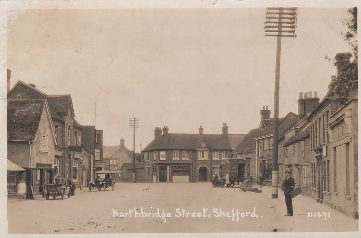A collection of approximately 113 postcards of Shefford and its Bedfordshire environs in an album - Image 7 of 11