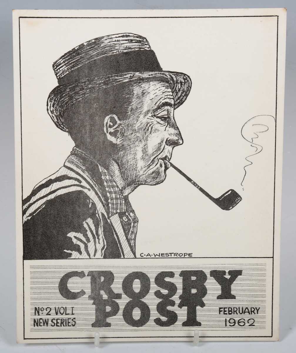 AUTOGRAPH. An autographed manuscript cover design for 'Crosby Post' signed by Bing Crosby, the pen - Image 9 of 10