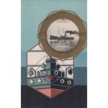 An album containing 59 postcards of shipping interest including two Japanese line cards with