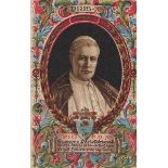 An album containing a near complete set of approximately 264 postcards of the popes from St Peter to