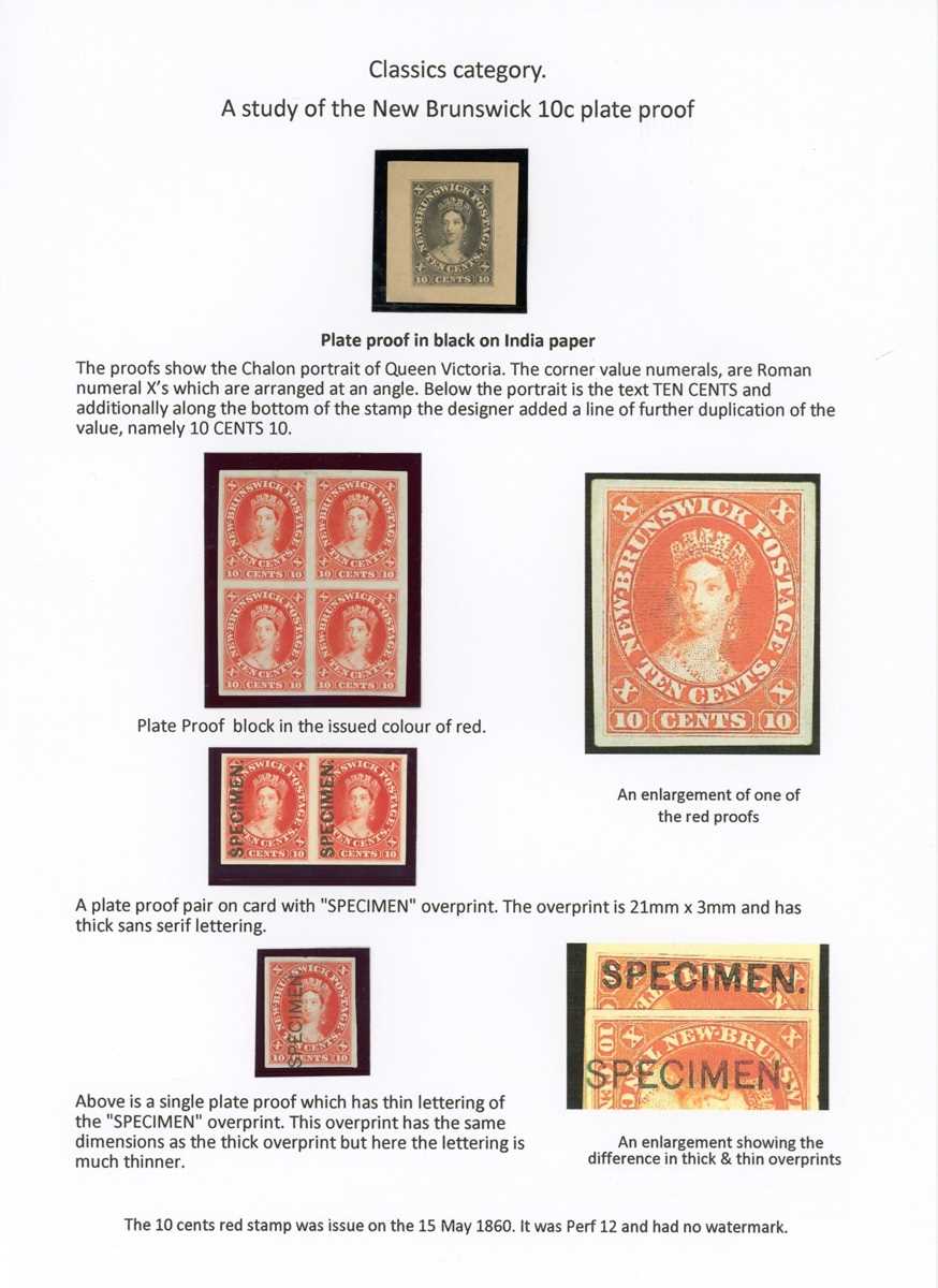 Chalon heads specialized stamp collection of genuine stamps, proofs, forgeries well written up in an - Image 13 of 22