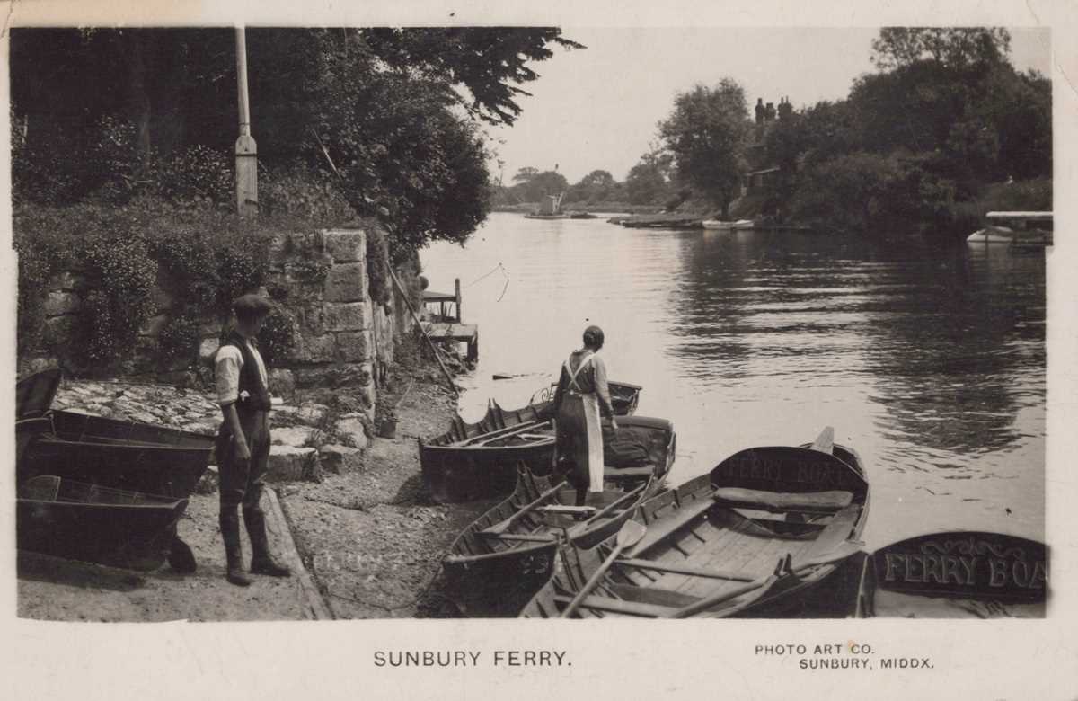 A collection of 45 postcards of Sunbury-on-Thames in Surrey, including postcards titled ‘Sunbury - Image 2 of 10