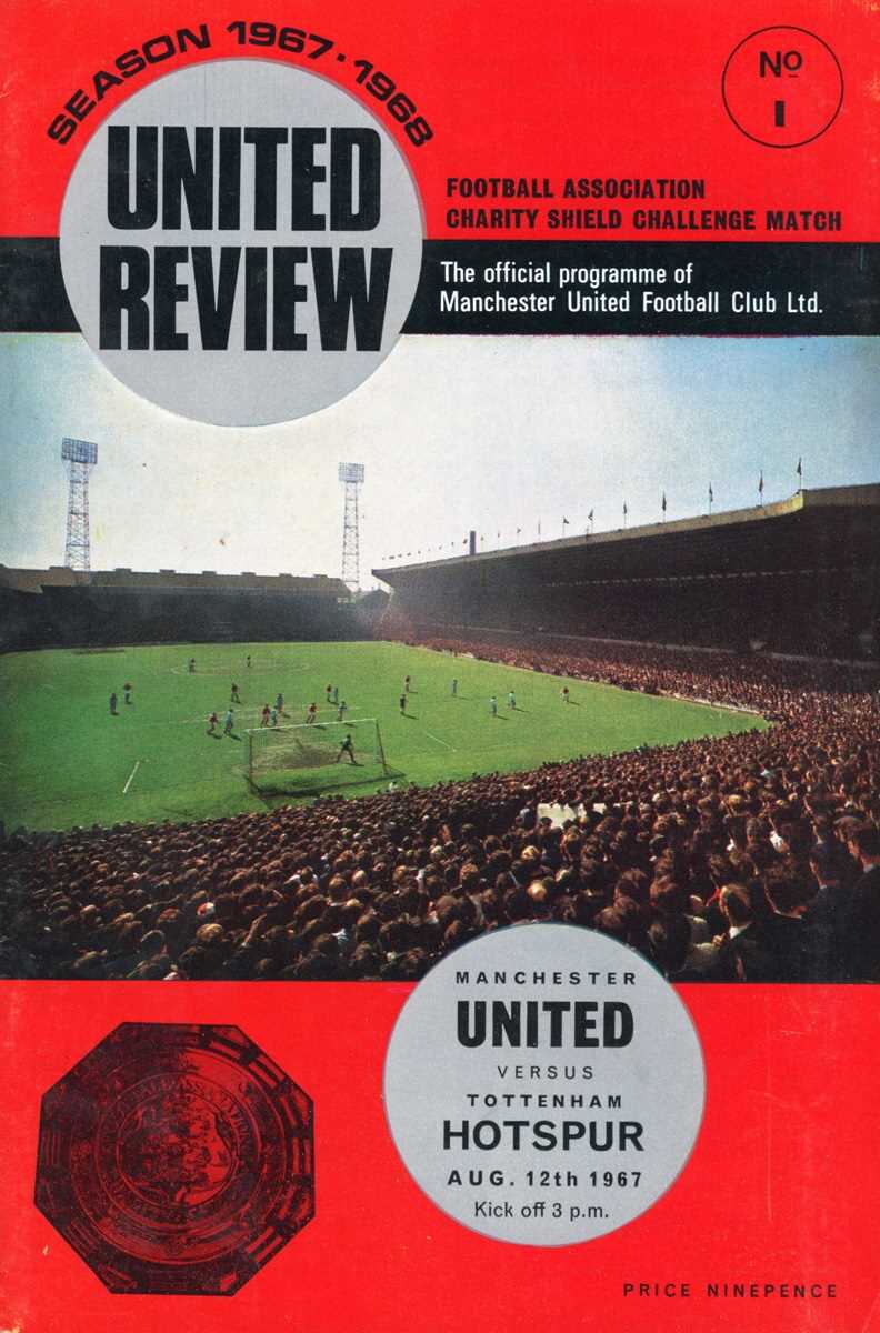 FOOTBALL PROGRAMMES. A collection of approximately 33 football programmes featuring Manchester