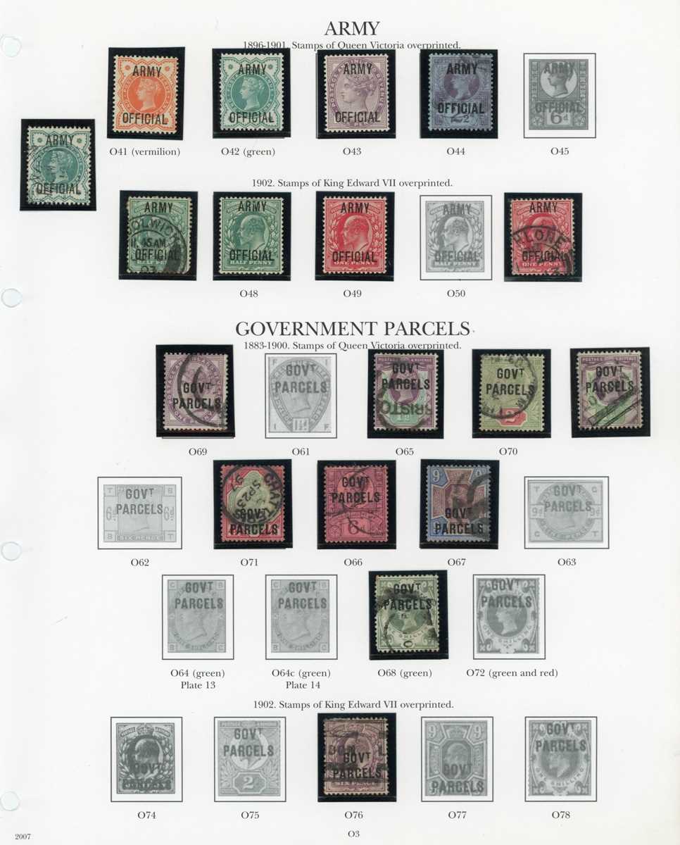 Great Britain stamps in Stanley Gibbons printed album from 1840 1d black used (2) surface printed, - Image 9 of 9