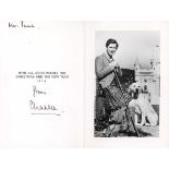 AUTOGRAPH, ROYALTY. A royal Christmas card from 1978 signed by King Charles III, when prince, the