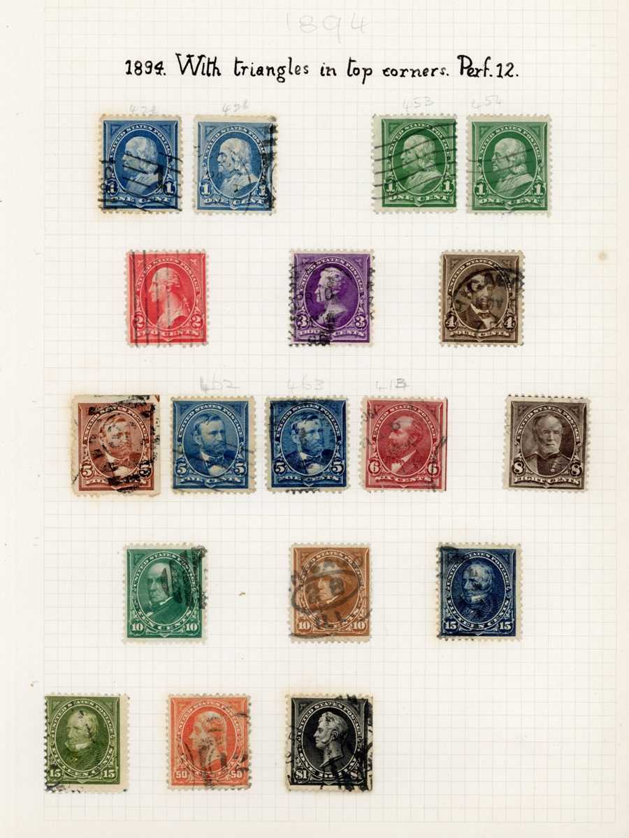 USA stamp collection in two albums from 1851 3 cents and 12 cents used, 1870-75 to 90 cents carmine, - Bild 2 aus 7