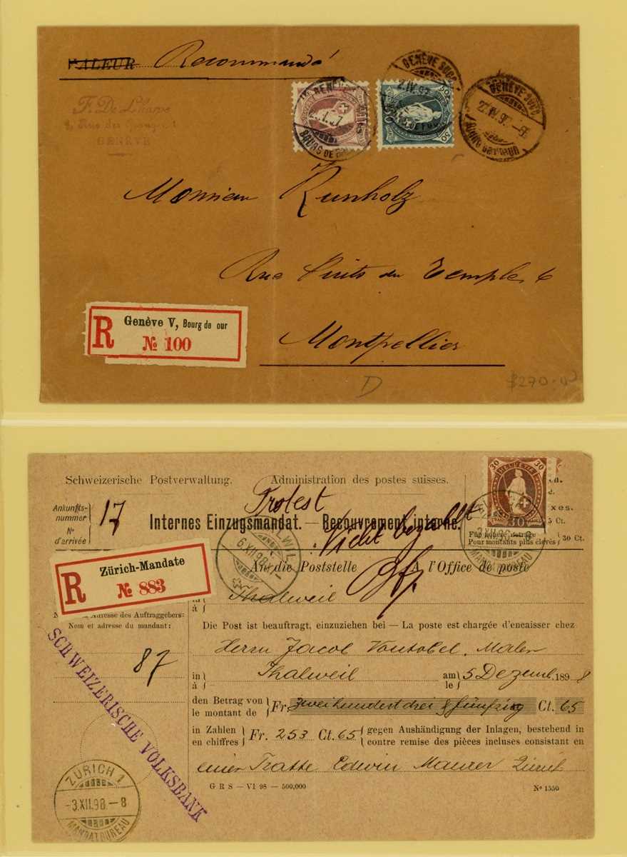 Switzerland Lighthouse album with specialized stamp and postal history collection of Standing - Image 6 of 8
