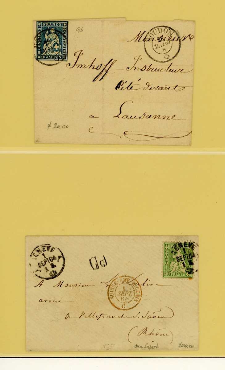 Switzerland Lighthouse album with specialized stamp and postal history collection of Standing - Image 5 of 8
