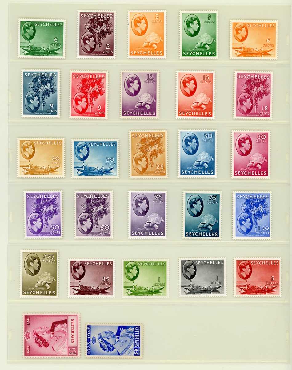 British Commonwealth stamp collection in two boxed safe albums with mostly George VI and early Queen - Image 13 of 16