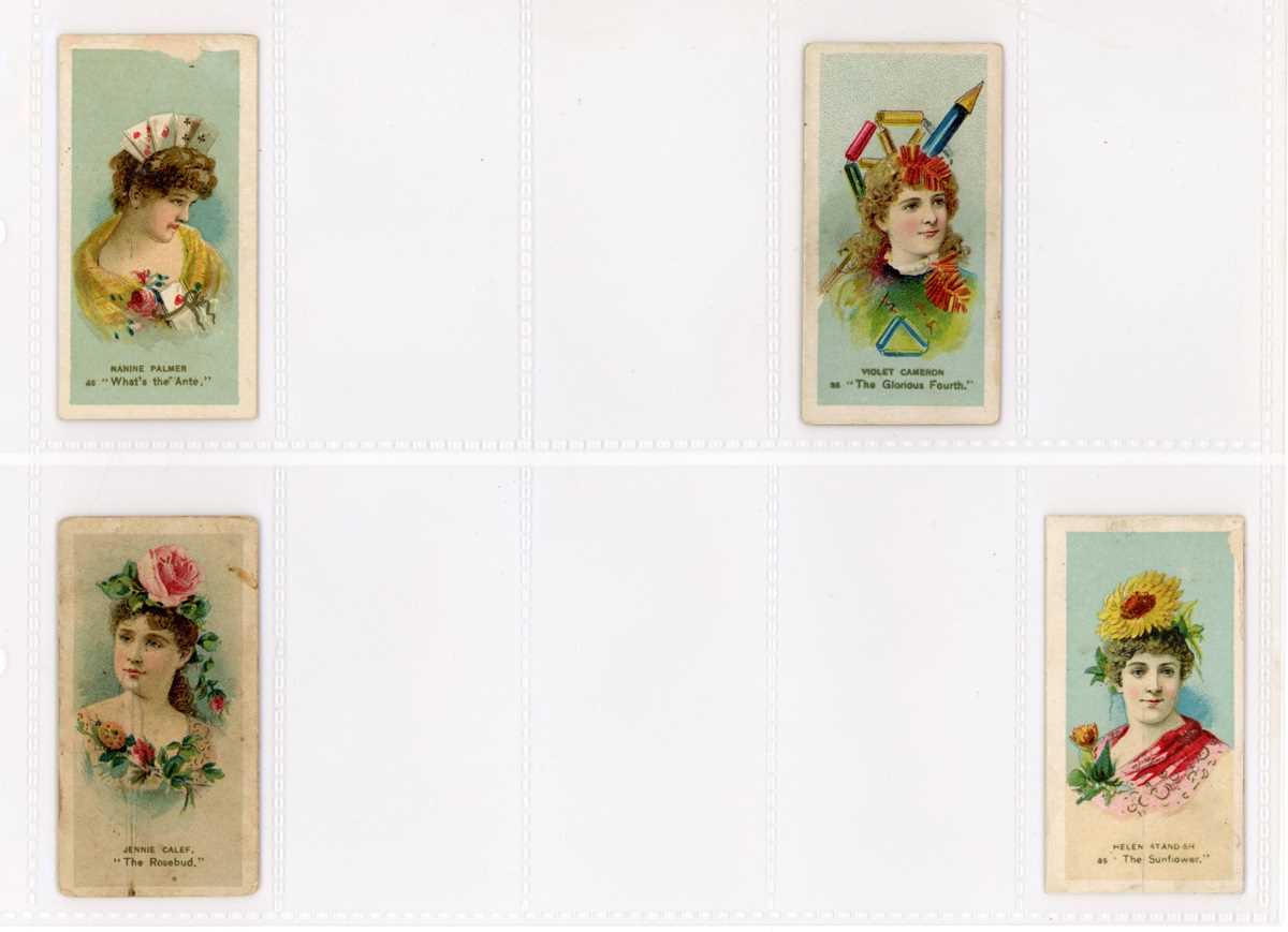 A collection of approximately 110 American cigarette cards, including 11 Moore & Calvi large size ‘ - Image 7 of 12