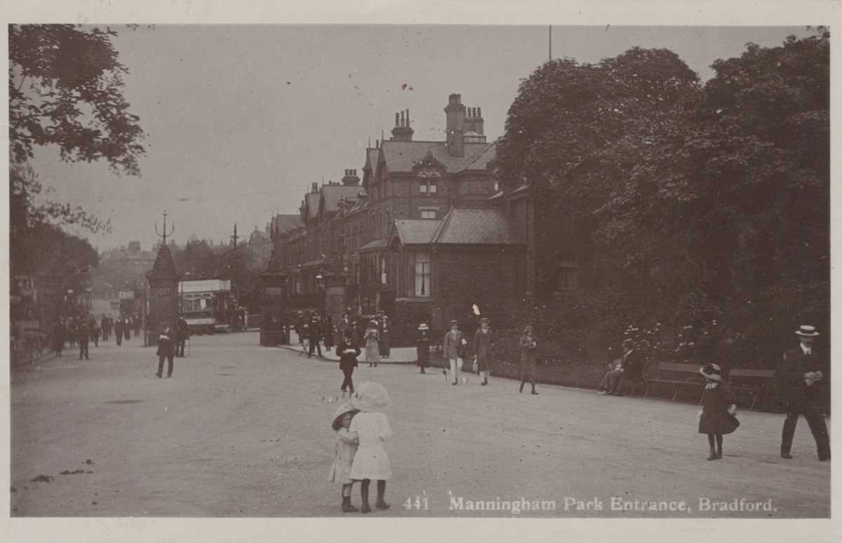 A collection of approximately 129 postcards of the North of England, including photographic