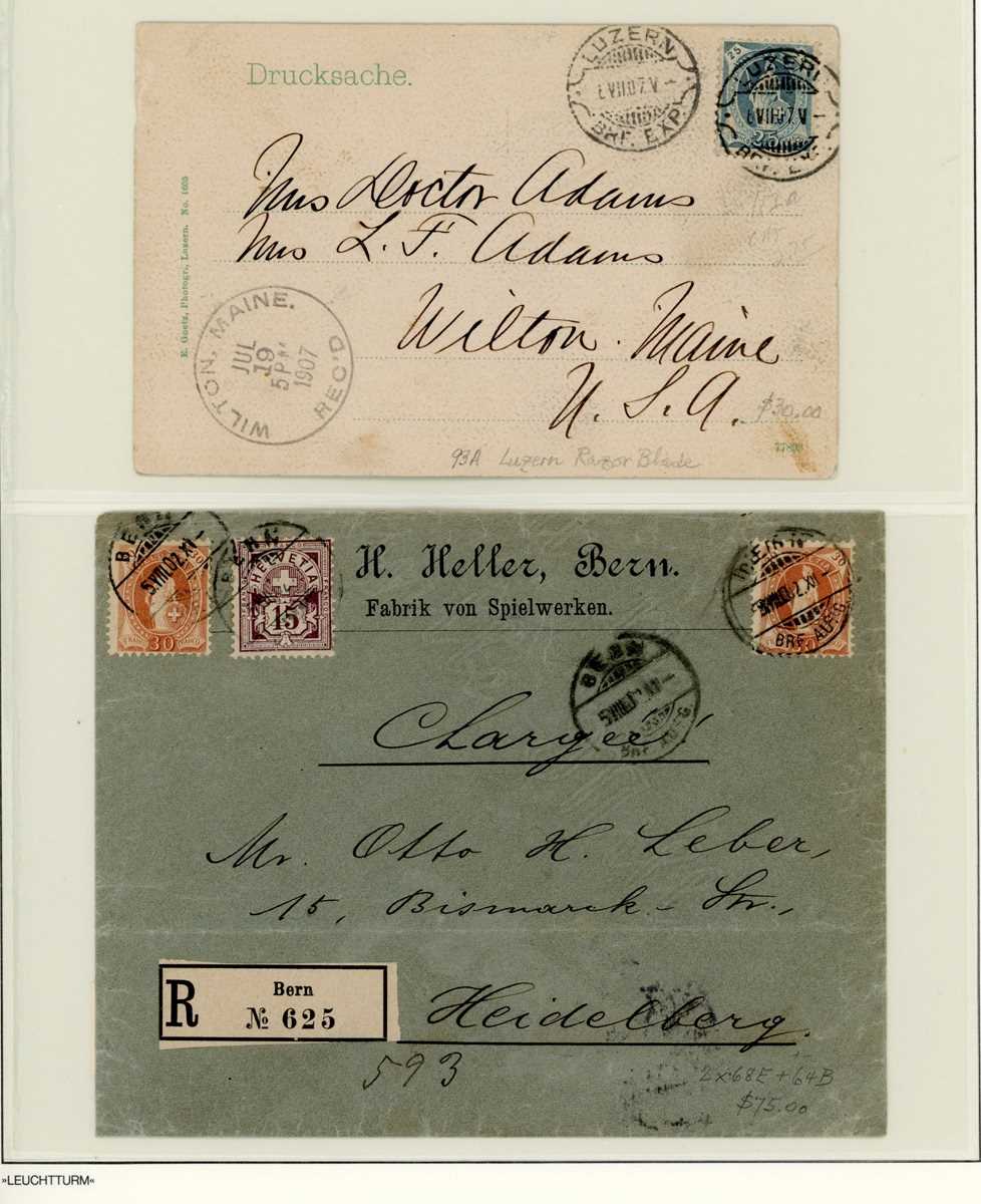 Switzerland Lighthouse album with specialized stamp and postal history collection of Standing - Image 8 of 8