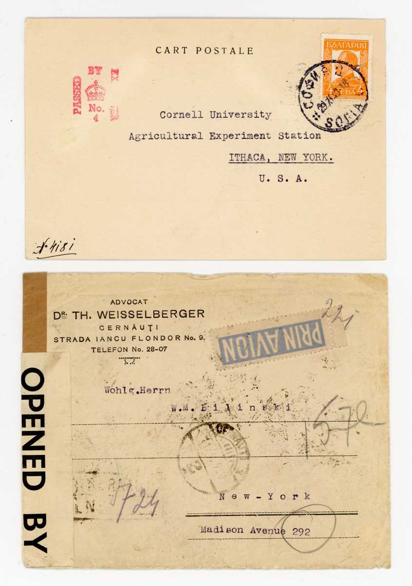 Gibraltar Second World War postal history with censor markings, field post offices, undercover mail, - Image 6 of 10