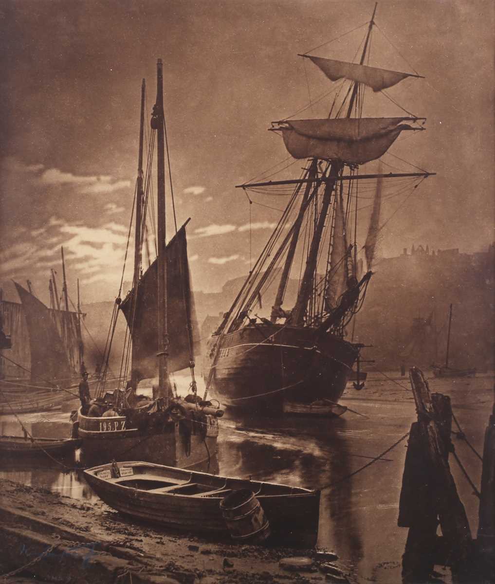 PHOTOGRAPH. A sepia-toned photograph by Frank Meadow Sutcliffe, known as ‘Whitby’ signed in