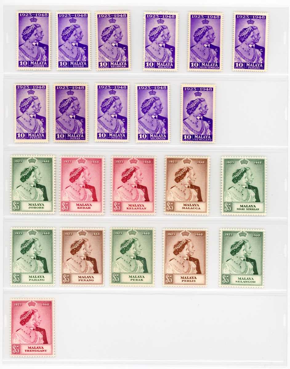 British Commonwealth stamp collection in two boxed safe albums with mostly George VI and early Queen - Image 8 of 16