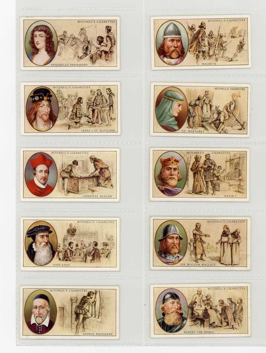 An album containing Stephen Mitchell cigarette cards, including a set of 50 ‘Famous Scots’, a - Bild 2 aus 7