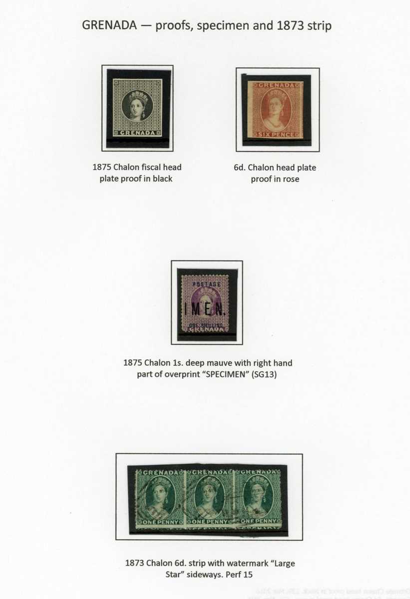 Chalon heads specialized stamp collection of genuine stamps, proofs, forgeries well written up in an - Image 7 of 22