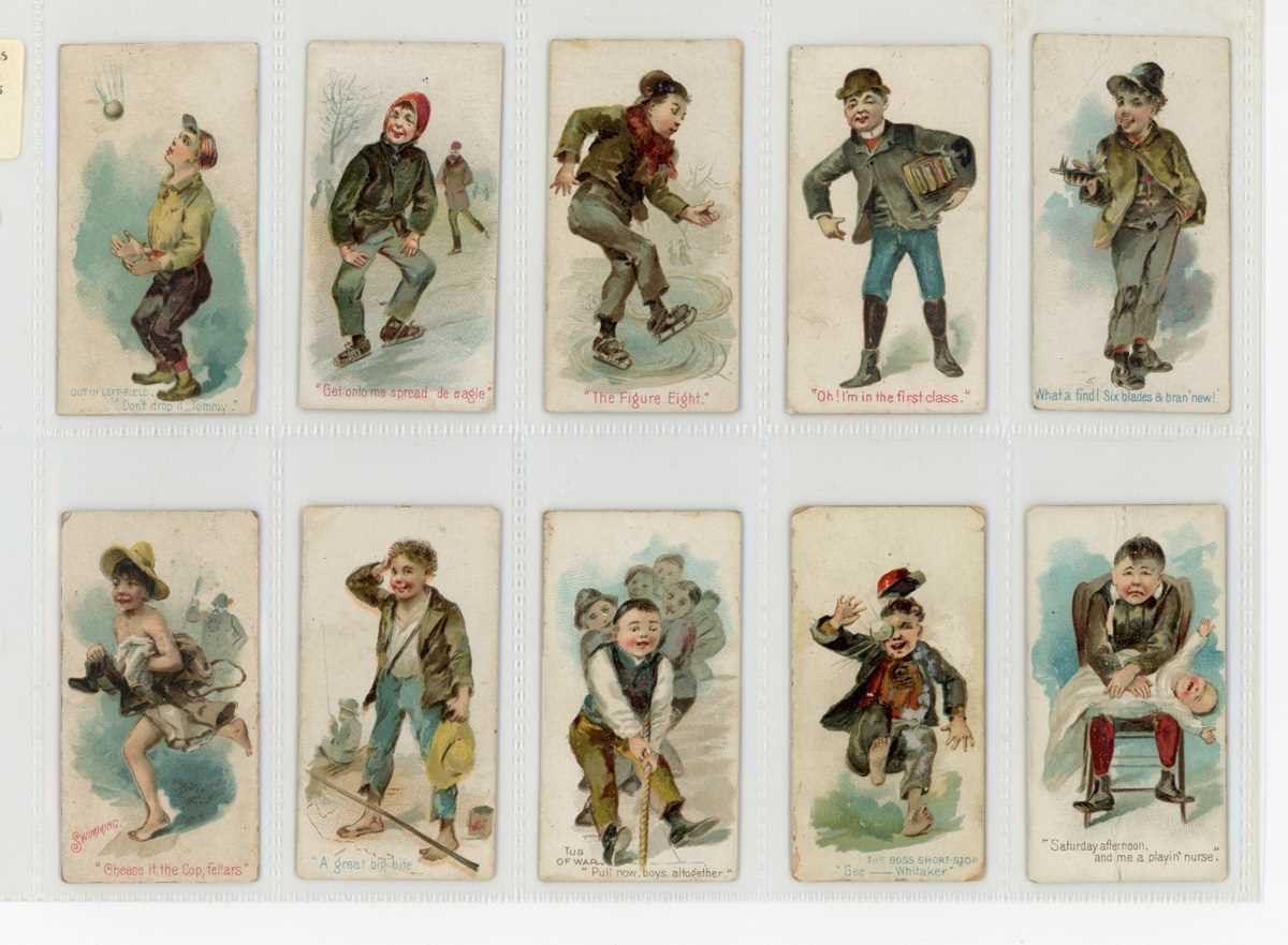 A collection of approximately 110 American cigarette cards, including 11 Moore & Calvi large size ‘ - Image 11 of 12