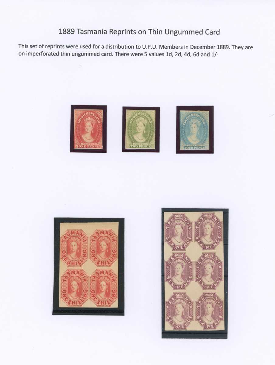Chalon heads specialized stamp collection in an album with Nova Scotia 1851-7 1d plate proof in - Bild 15 aus 18
