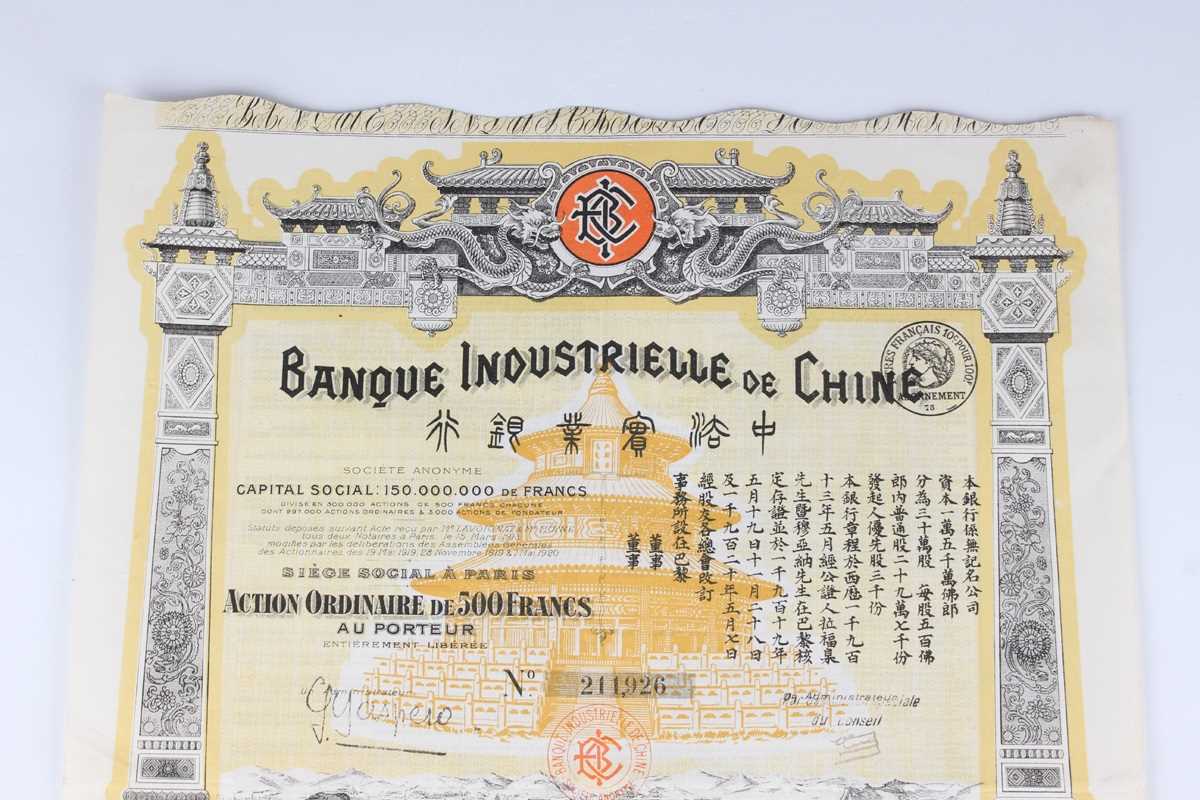 SHARE CERTIFICATES. A Government of the Chinese Republic Province of Petchili 5½% gold loan of - Image 39 of 72