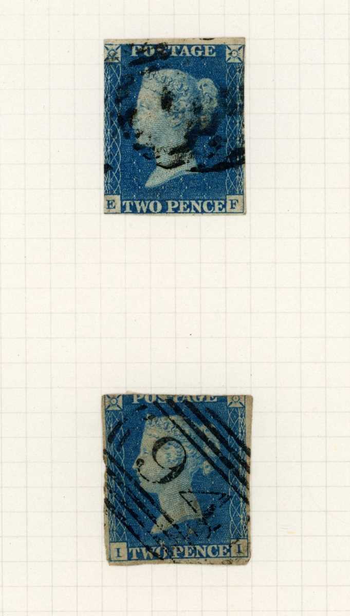 Great Britain stamp collection in albums from pre stamp covers 1840 1d black (7), 2d blue (2), - Image 3 of 11