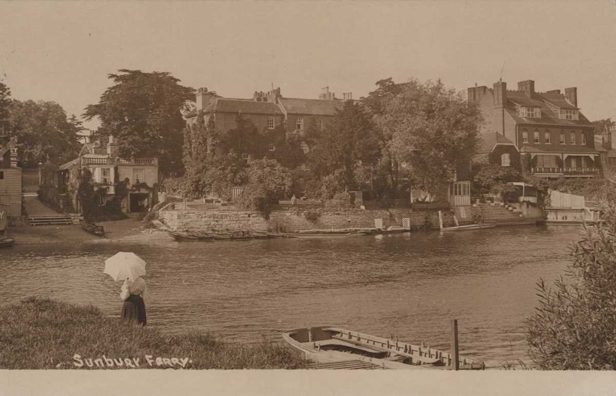 A collection of 45 postcards of Sunbury-on-Thames in Surrey, including postcards titled ‘Sunbury - Image 7 of 10