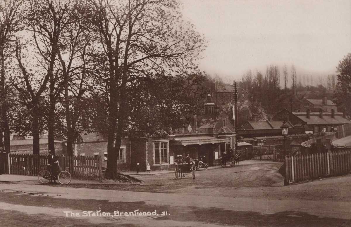 A collection of 35 postcards of Essex including photographic postcards titled ‘The Station