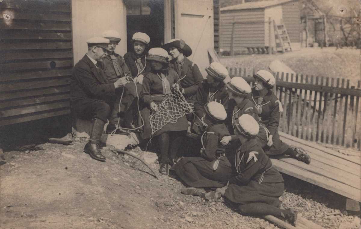 A collection of 16 photographic postcards of girl Sea Scouts. - Image 6 of 16