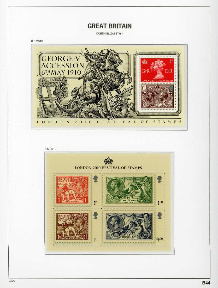 Great Britain mint stamps in four Stanley Gibbons printed albums from 1952-2012 with - Image 11 of 13