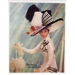 AUTOGRAPH. A signed colour photograph of Audrey Hepburn in costume as Eliza Doolittle from My Fair