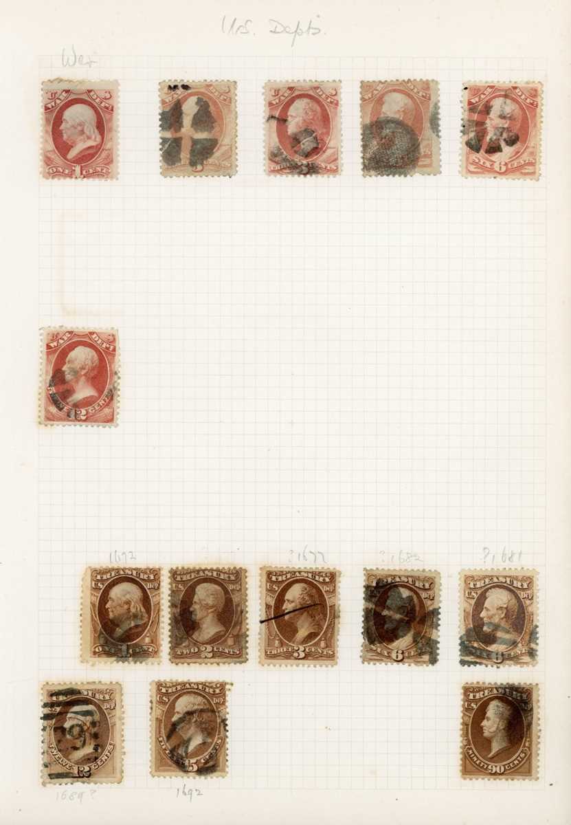 USA stamp collection in two albums from 1851 3 cents and 12 cents used, 1870-75 to 90 cents carmine, - Image 5 of 7