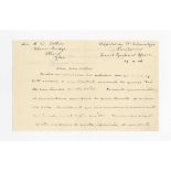 AUTOGRAPH. An autograph letter signed (a.l.s.) by Albert Schweitzer dated 29.12.46, addressed to ‘