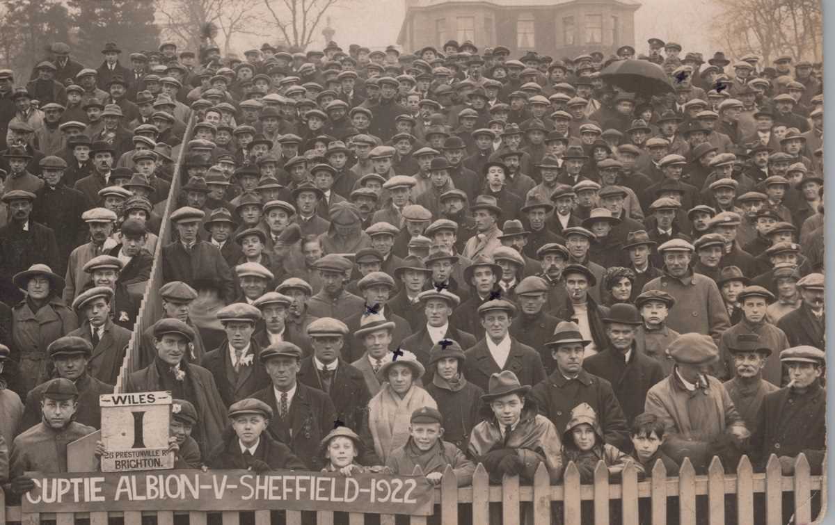 A group of 8 photographic postcards relating to Brighton and Hove Football Club, including a 1908- - Image 3 of 8