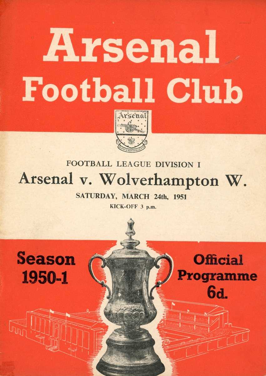 FOOTBALL PROGRAMMES. A collection of approximately 80 football programmes, the majority 1950s,